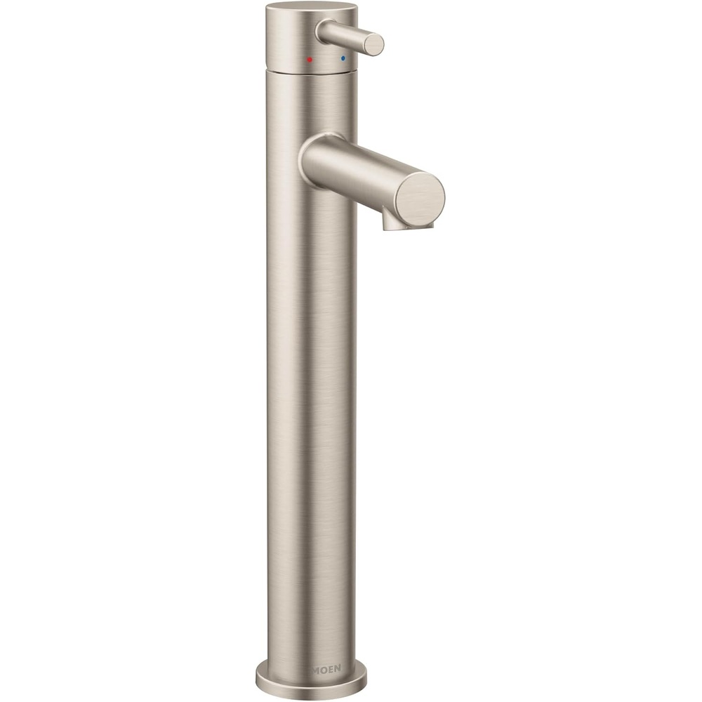 image:imageMoen Align Chrome OneHandle Single Hole Modern Vessel Sink Bathroom Faucet 6192Brushed Nickel