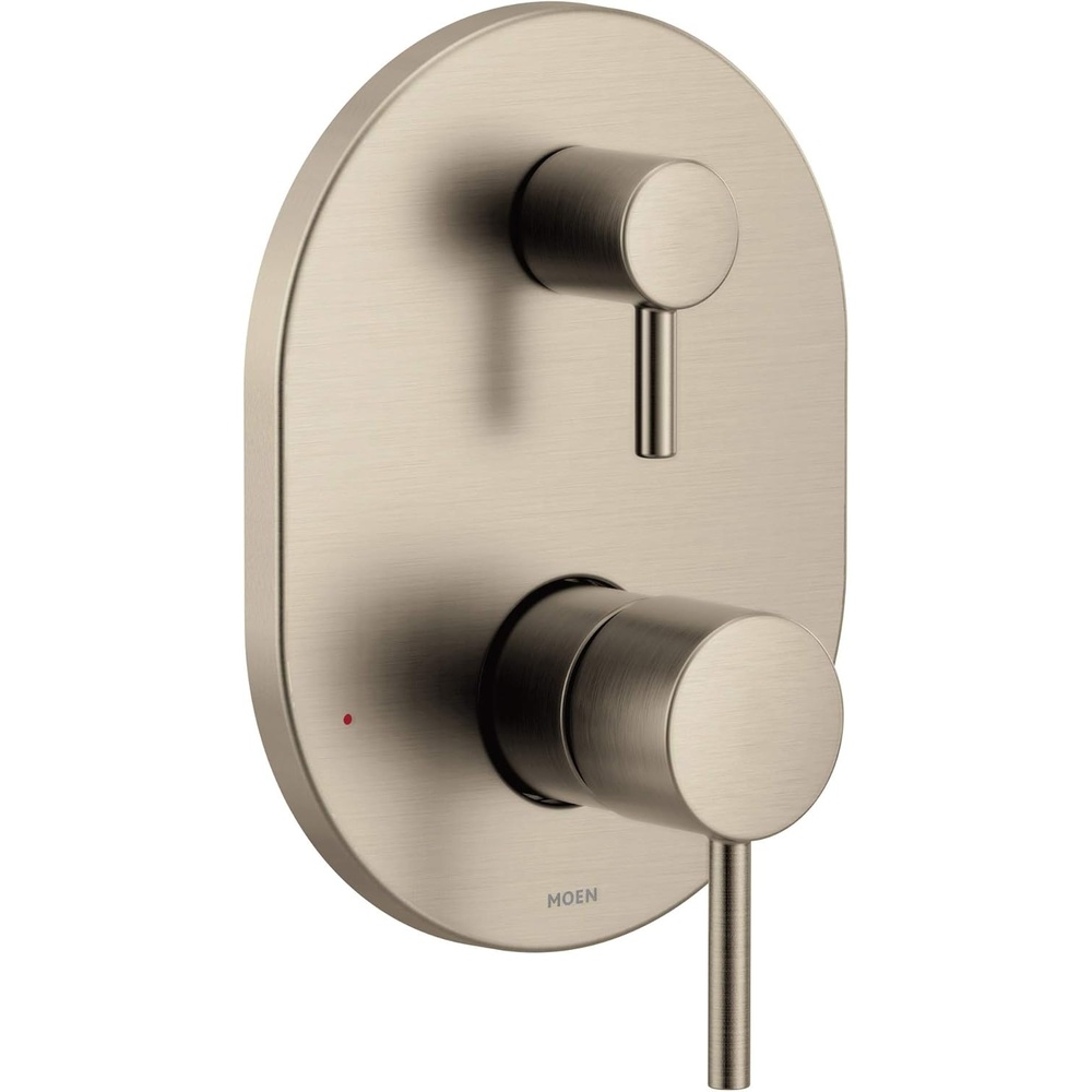 image:imageMoen Align MCORE 3Series 2Handle Shower Faucet Trim Kit Valve Required Tub and Shower Trim with Lever Handles Brushed Nickel UT3290BNBrushed Nickel
