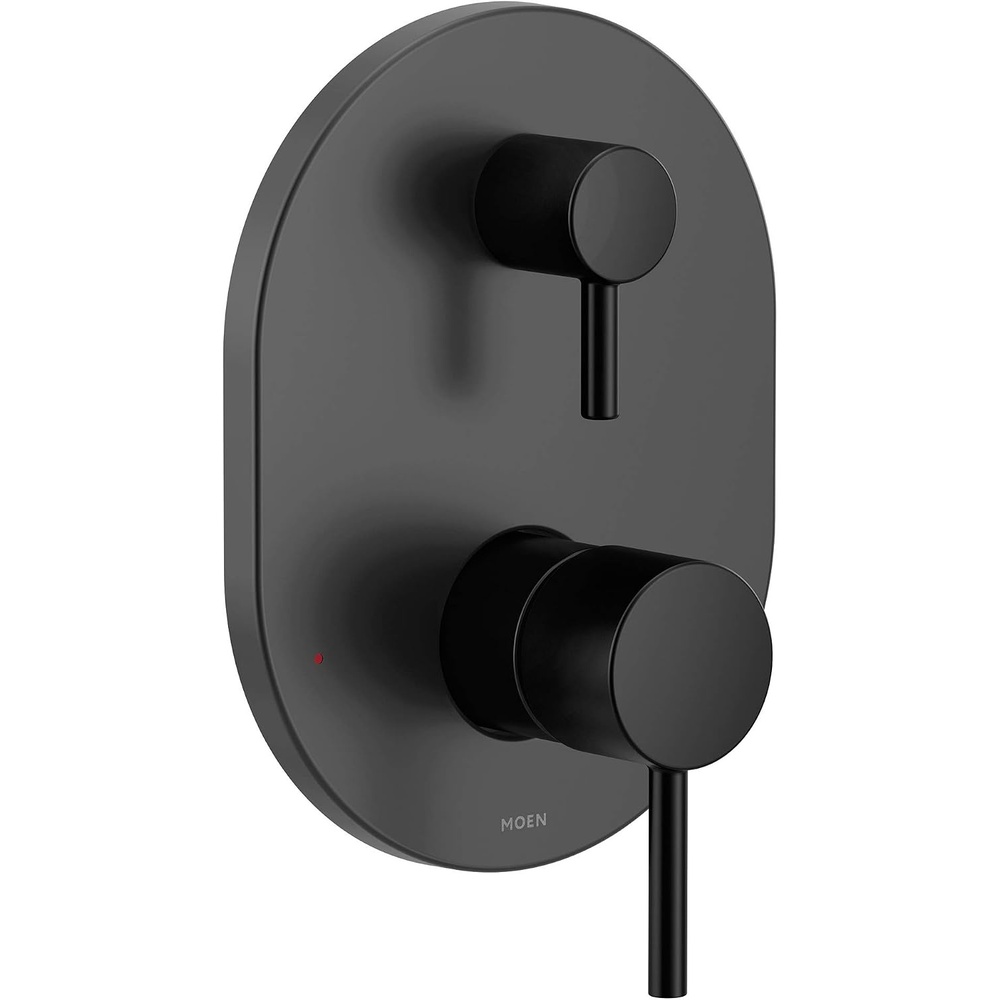 image:imageMoen Align MCORE 3Series 2Handle Shower Faucet Trim Kit Valve Required Tub and Shower Trim with Lever Handles Brushed Nickel UT3290BNMatte Black