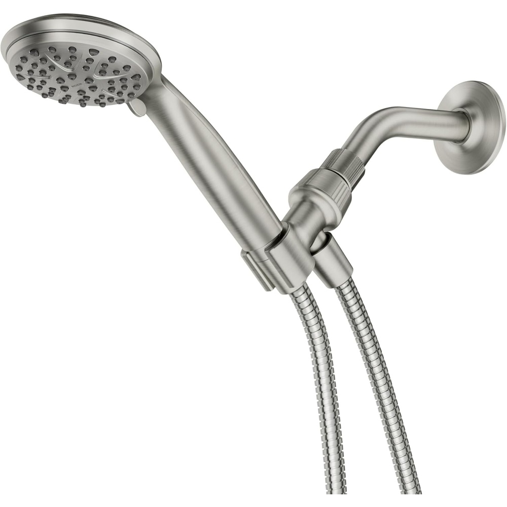 image:imageMoen Attune Shower Head with Handheld Sprayer 6 Handheld Shower Head Spray Settings Spot Resist Brushed Nickel Finish 218H0SRNPack of 1