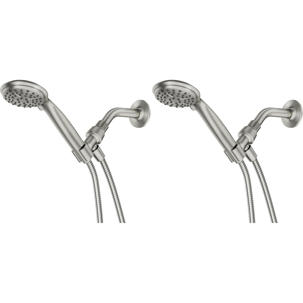 image:imageMoen Attune Shower Head with Handheld Sprayer 6 Handheld Shower Head Spray Settings Spot Resist Brushed Nickel Finish 218H0SRNPack of 2