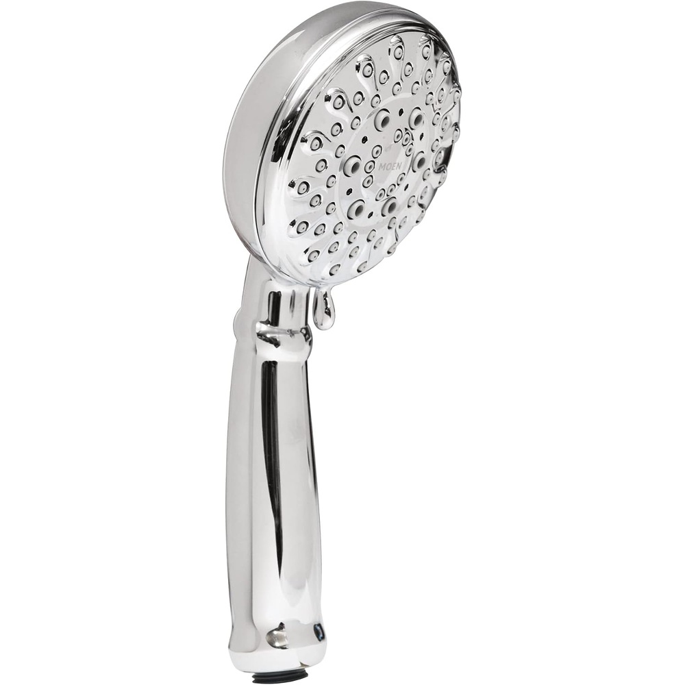 image:imageMoen Banbury Chrome 5Spray Hand Shower with Hose and Bracket 4Inch Diameter 23046