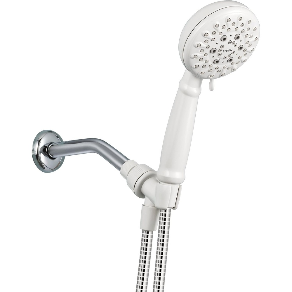 image:imageMoen Banbury Glacier White 5Spray Handshower HighPressure Handheld Bathroom Shower Head 23046W