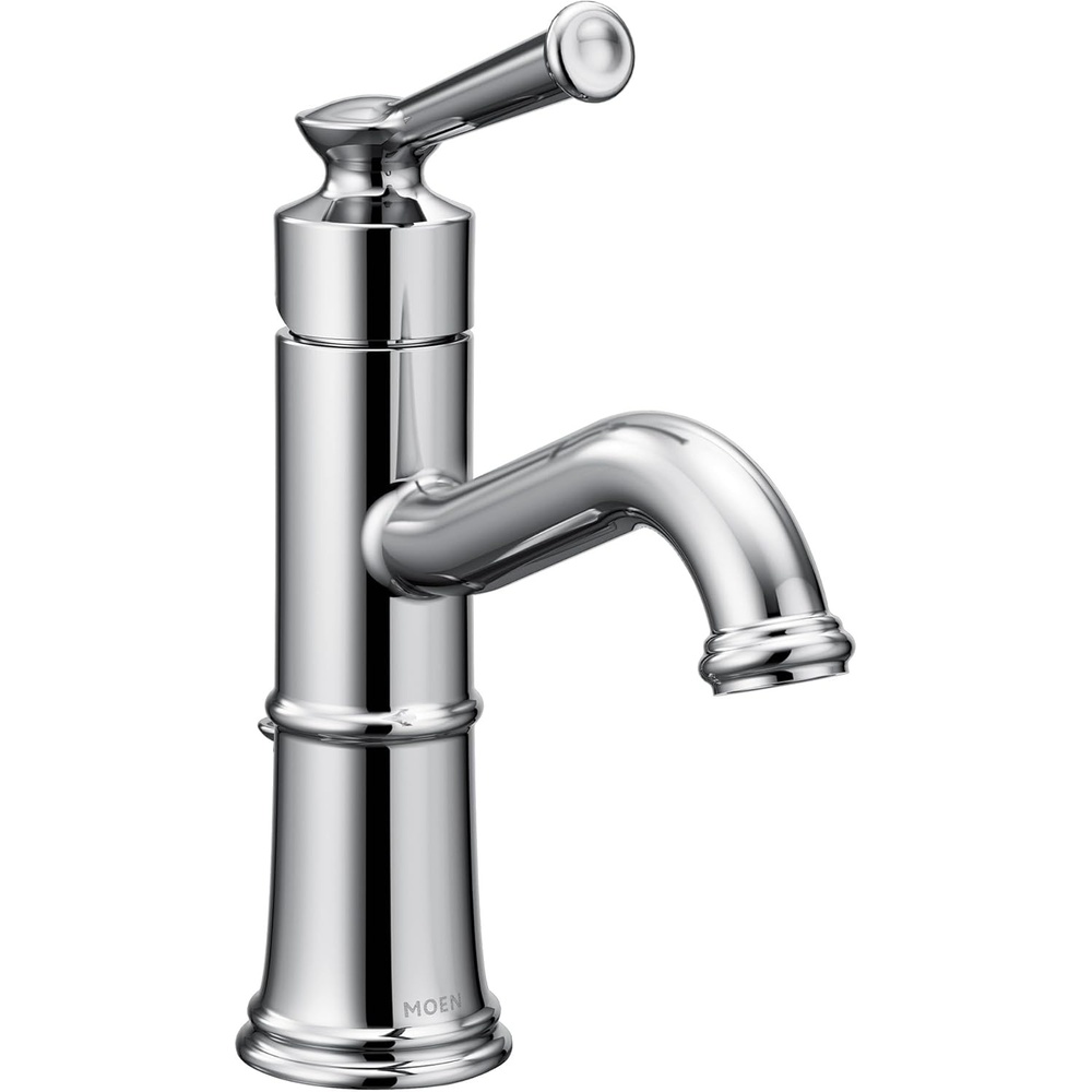 image:imageMoen Belfield Chrome OneHandle Bathroom Sink Faucet with Drain Assembly and Optional Deckplate 6402Chrome