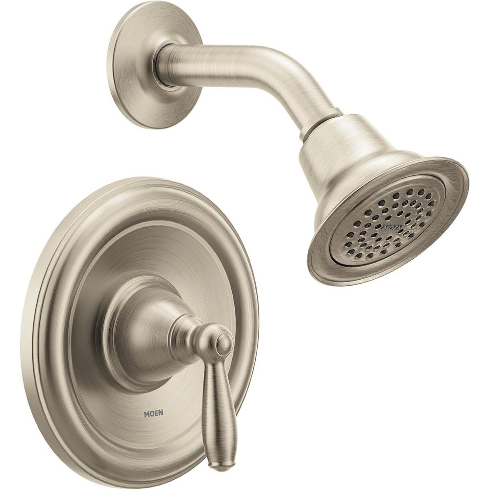 image:imageMoen Brantford Brushed Nickel PosiTemp Pressure Balancing EcoPerformance Shower Valve Trim Kit Valve Required T2152EPBNBrushed Nickel