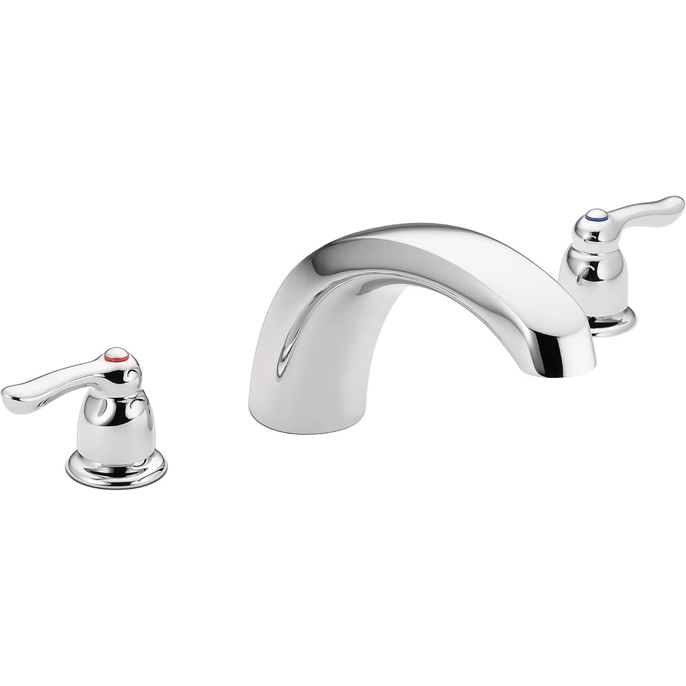 image:imageMoen Chateau Chrome TwoHandle Low Arc Roman Tub Faucet Valve Required T990Chrome