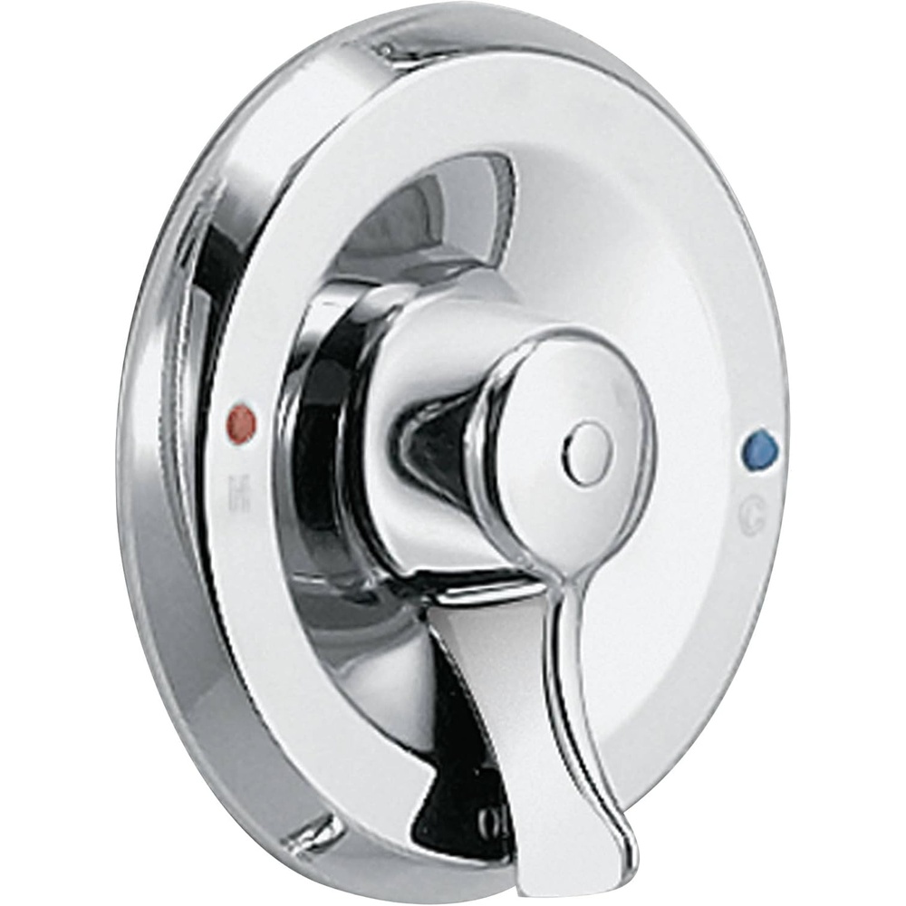image:imageMoen Chateu Chrome TubShower Trim Set Features an Escutcheon and Shower Handle for Easy Water Temperature Adjustment PosiTemp Valve Required T187