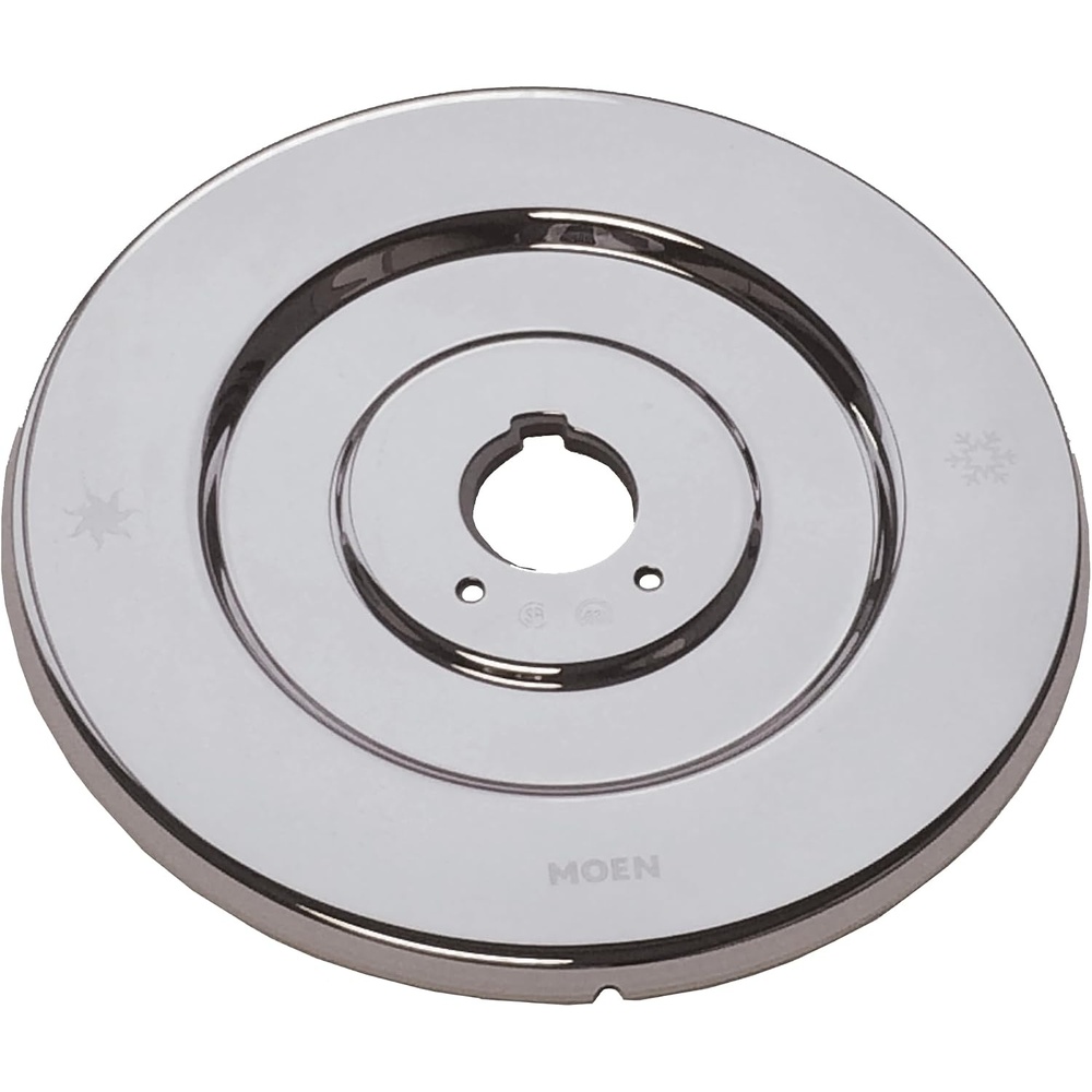 image:imageMoen Chrome Chateau Collection Replacement Escutcheon Pate for OneHandle Tub and Shower Faucets 16090