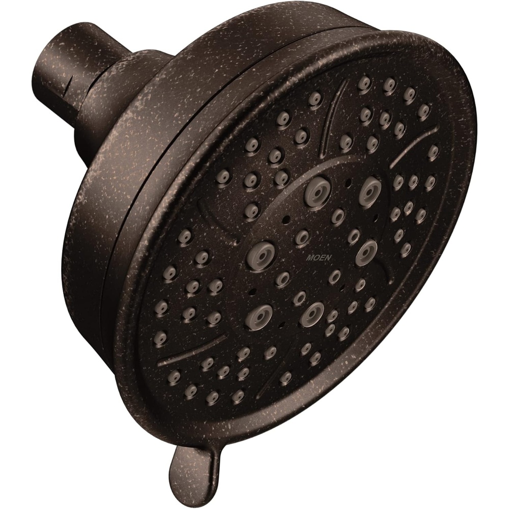 image:imageMoen Chrome FourFunction 438Inch Diameter Showerhead 3638Oil Rubbed Bronze