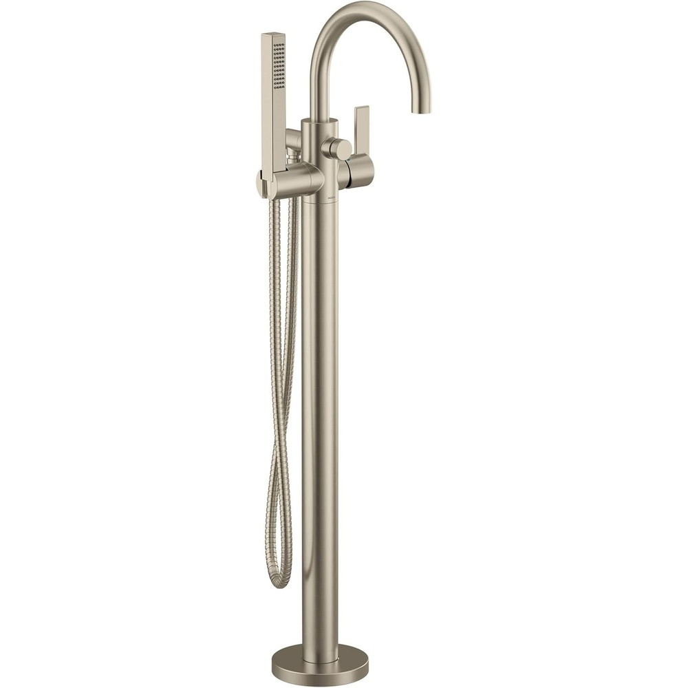 image:imageMoen Cia Brushed Gold One Handle Freestanding Floor Mount Tub Filler with Handshower 615BGBrushed Nickel