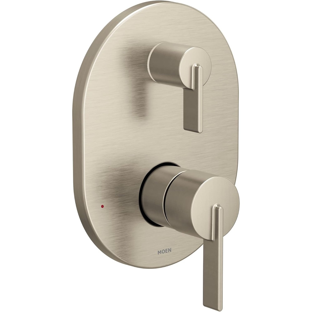 image:imageMoen Cia Matte Black MCORE 3Series 2Handle Shower Trim with Integrated Transfer Valve Valve Required UT3331BLBrushed Nickel