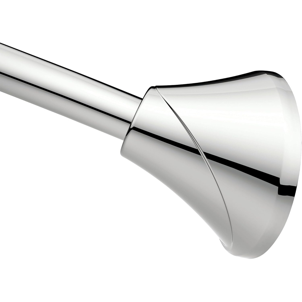 image:imageMoen Curved Tension Shower Curtain Rod 5760 in CSR2172BN Curved rod design Tension mount installation Adjustable 5760 Brushed nickel finish No drilling requiredChrome