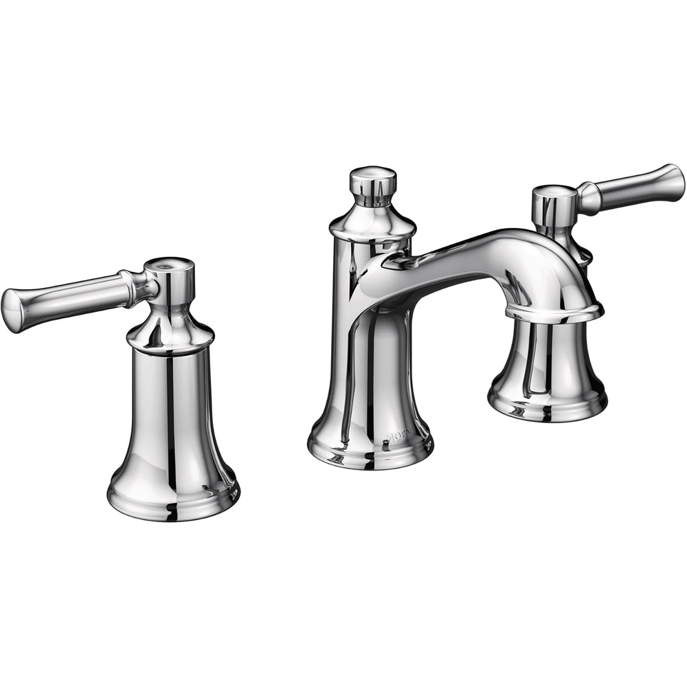 image:imageMoen Dartmoor Chrome Traditional TwoHandle Widespread Bathroom Sink Faucet Valve Required T6805