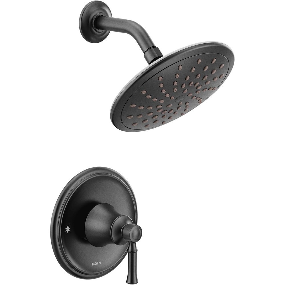 image:imageMoen Dartmoor Oil Rubbed Bronze Shower Only System with Rainshower Showerhead without Valve T2282EPORBMatte Black
