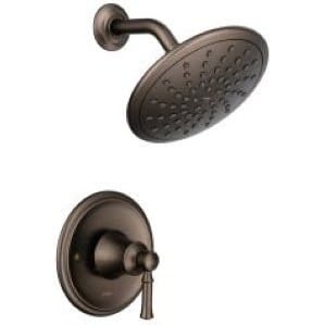 Moen Dartmoor Oil Rubbed Bronze Shower Only System with Rainshower Showerhead without Valve, T2282EPORB(Oil Rubbed Bronze)