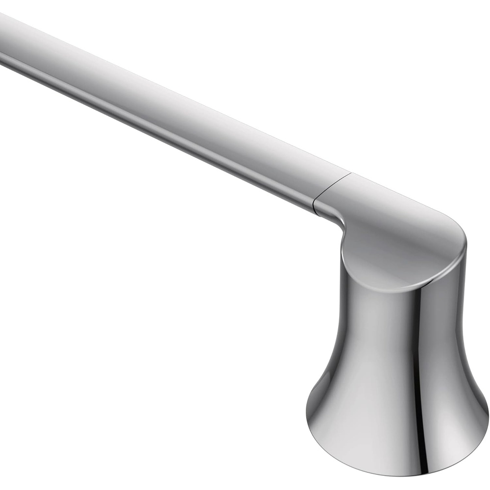 image:imageMoen Doux Matte Black 24Inch Single Towel Bar YB0224BLChrome