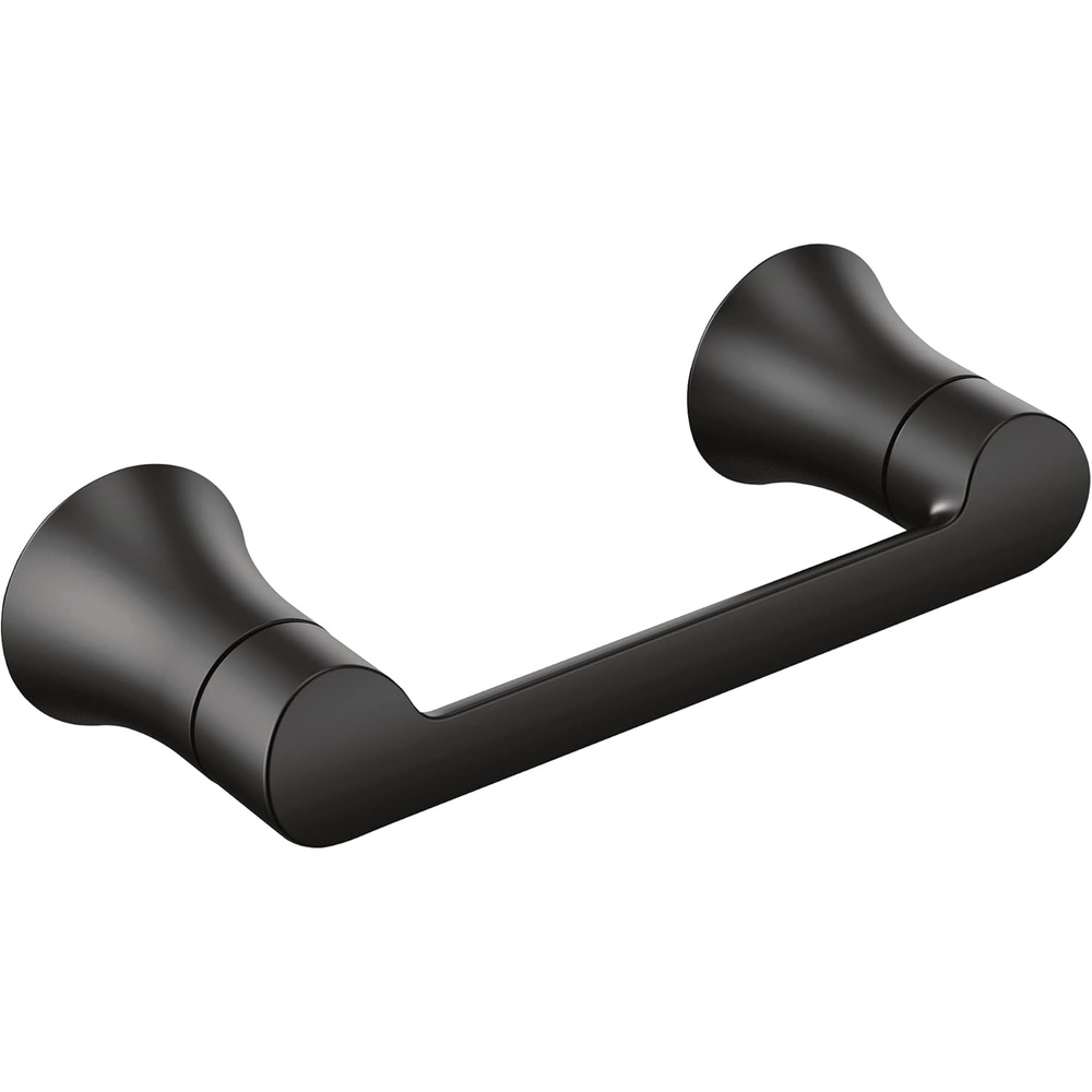 image:imageMoen Doux Matte Black Pivoting Toilet Paper Holder YB0208BLMatte Black