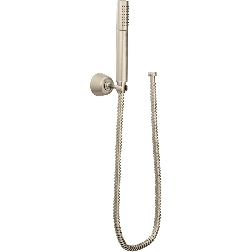 image:imageMoen Fina Brushed Nickel EcoPerformance Handheld Showerhead with Wall Bracket and 69InchLong Hose S11705EPBNBrushed Nickel