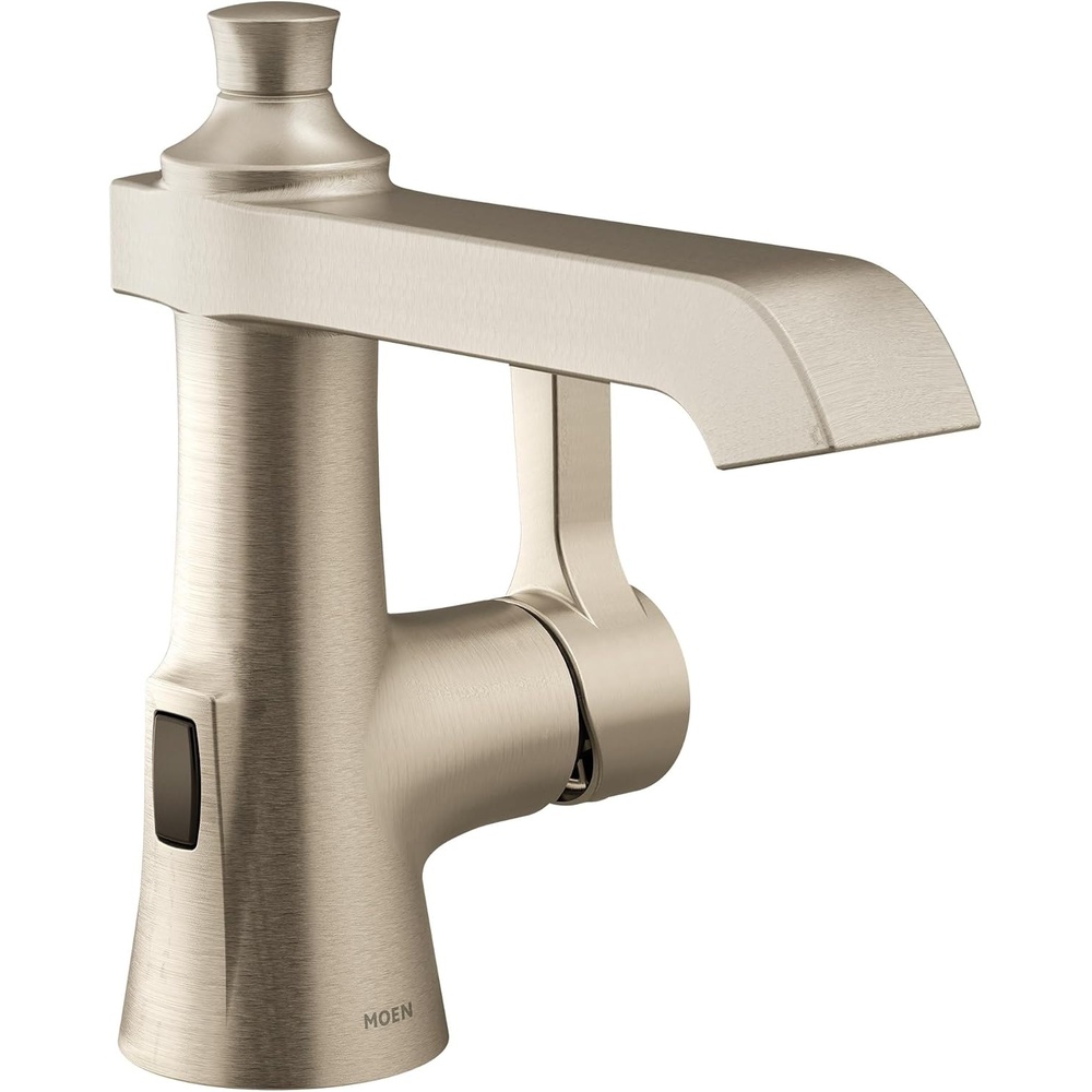image:imageMoen Flara Brushed Nickel Motionsense Wave Touchless Single Handle Bathroom Sink Faucet S6981EWBN