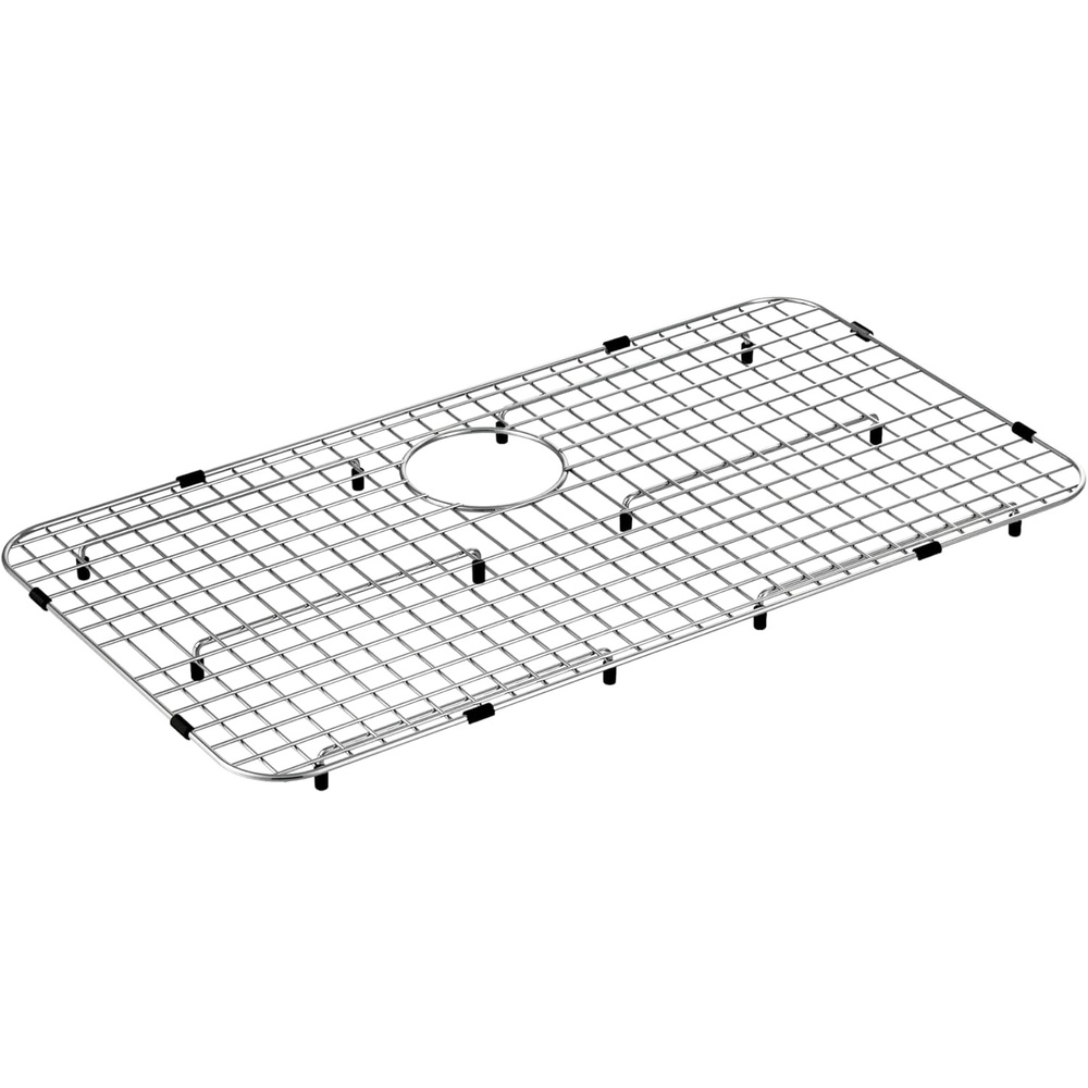 image:imageMoen GA780B Stainless Steel Sink Rack Bottom Grid for 29 x 16 Kitchen Sinks with Rear Drain and Protective Feet