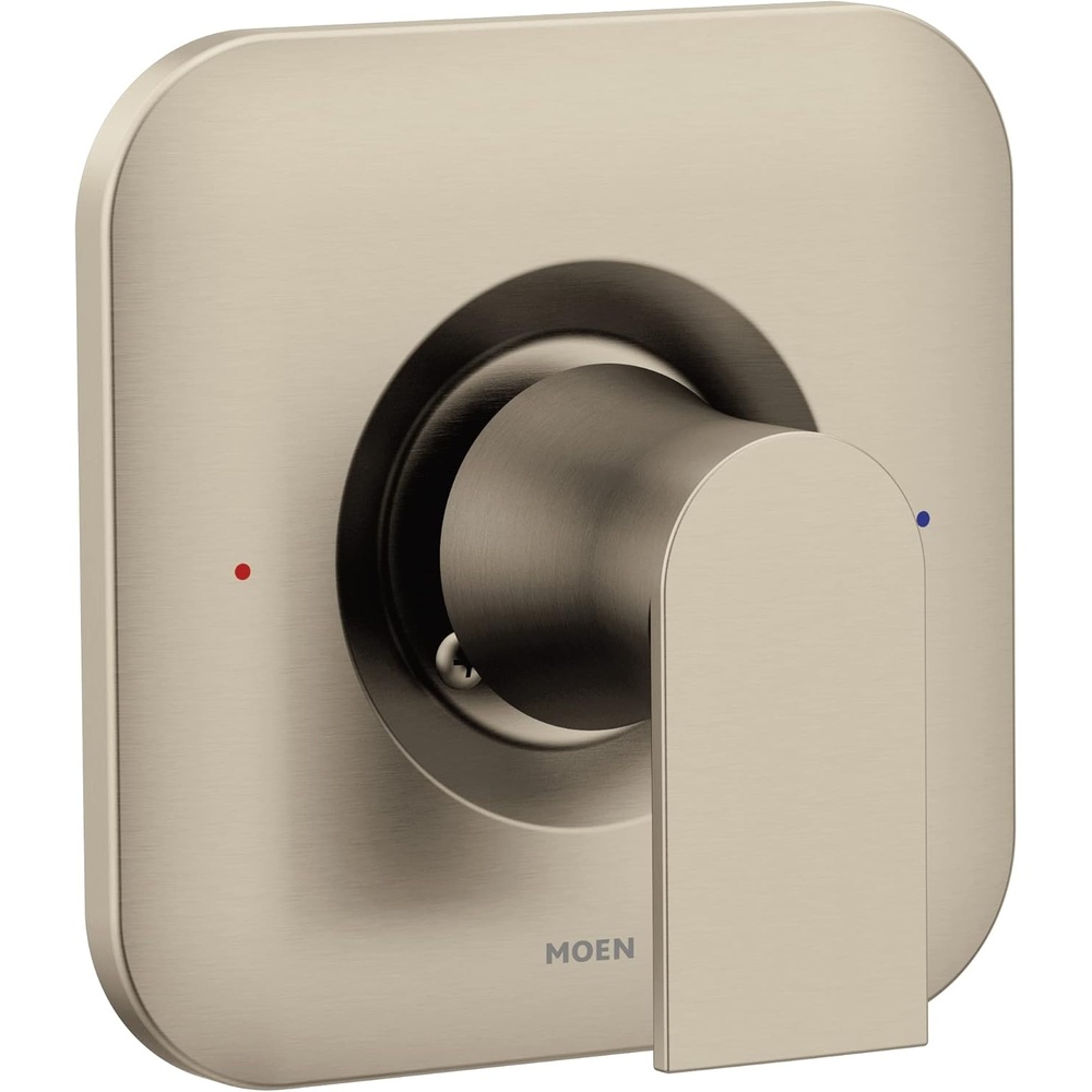 image:imageMoen Genta LX Chrome 1Handle PosiTemp Pressure Balancing Modern Valve Trim Kit Valve Required T2471Brushed Nickel