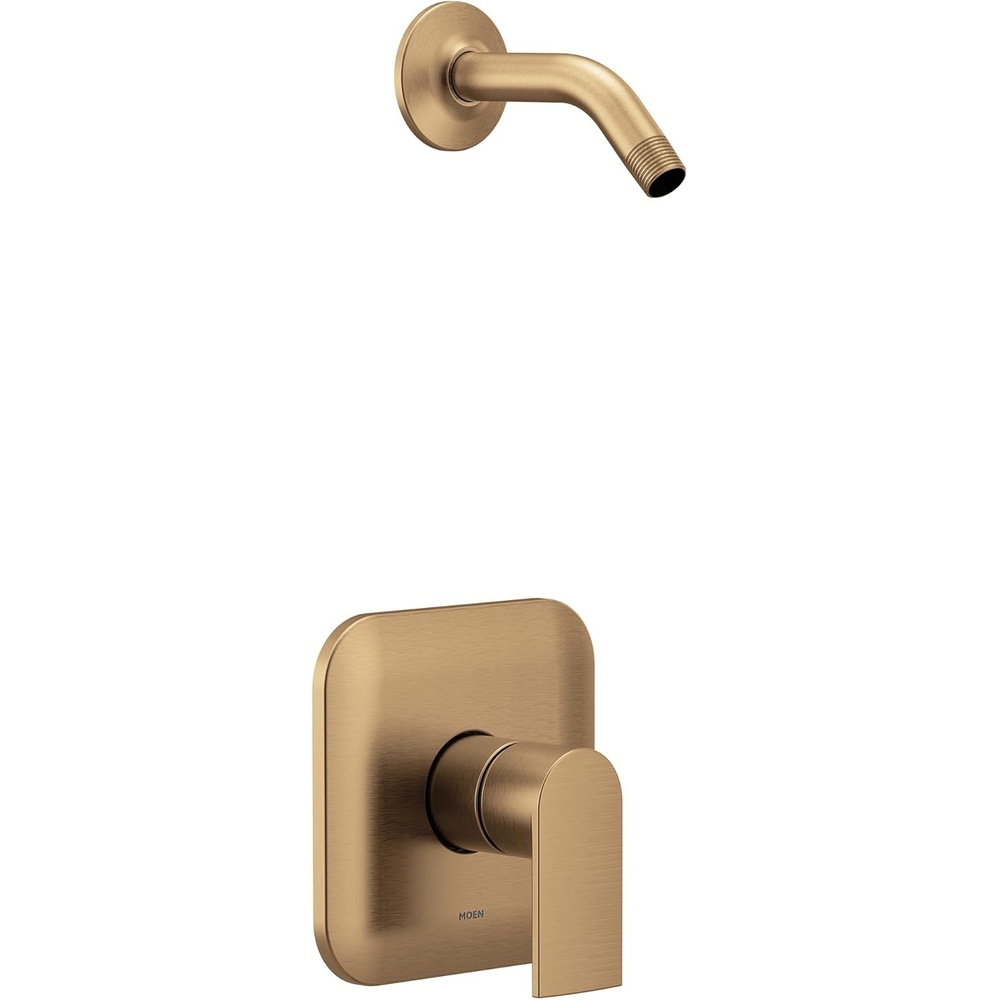 image:imageMoen Genta LX MCORE 2Series Shower Trim Kit with Handle Arm Valve and Showerhead Required Brushed Nickel UT2472NHBNBronzed Gold