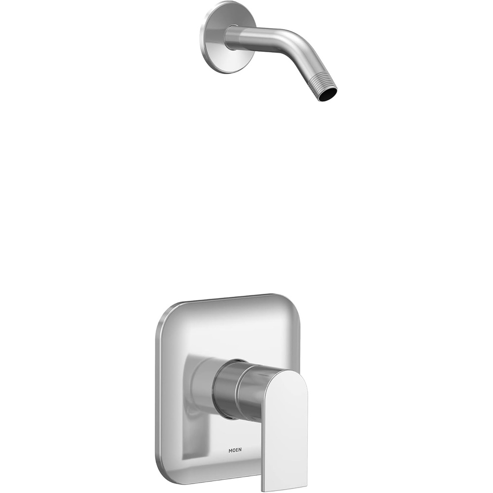 image:imageMoen Genta LX MCORE 2Series Shower Trim Kit with Handle Arm Valve and Showerhead Required Brushed Nickel UT2472NHBNChrome