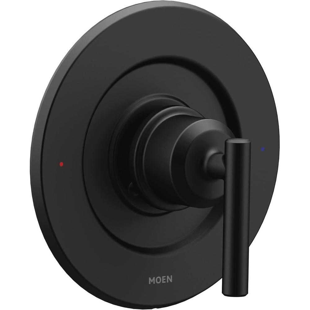image:imageMoen Gibson Pressure Balancing Modern Shower Lever Handle PosiTemp Valve Required Matte Black T2901BLMatte Black