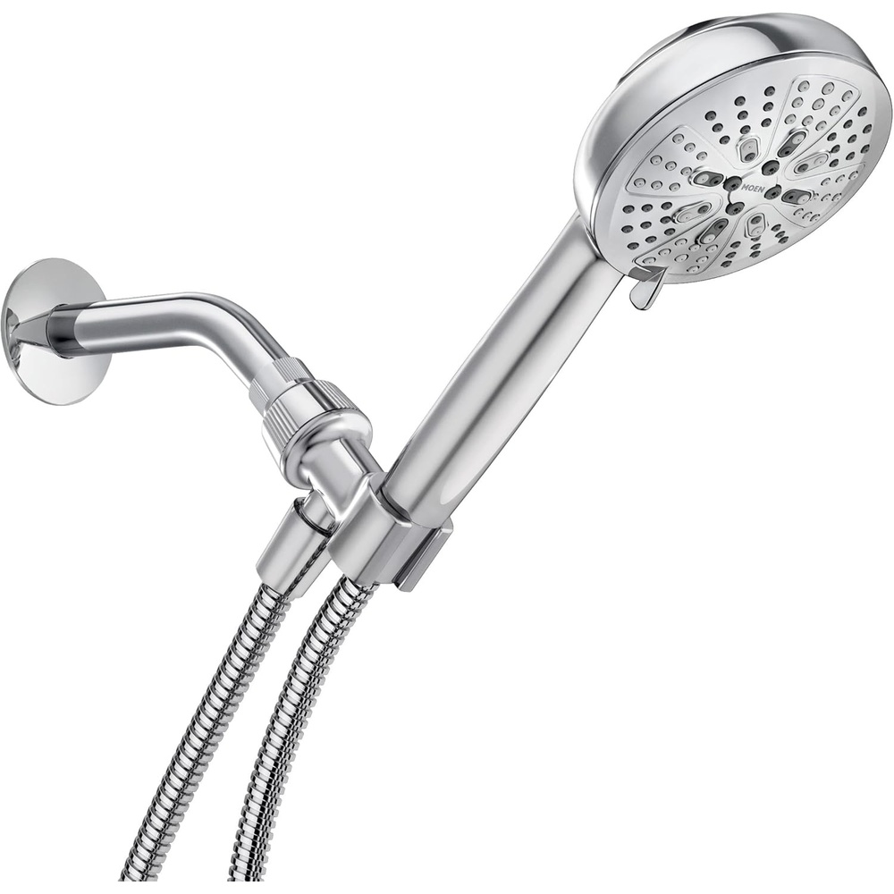 image:imageMoen Hydro Energetix Chrome High Pressure Shower Head with Handheld Sprayer Featuring 8 Spray Settings 200H0