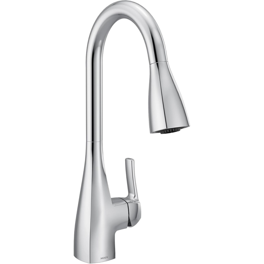 image:imageMoen Kiran Bronzed Gold OneHandle High Arc Pulldown Kitchen Faucet with Power Clean 87599BZGChrome