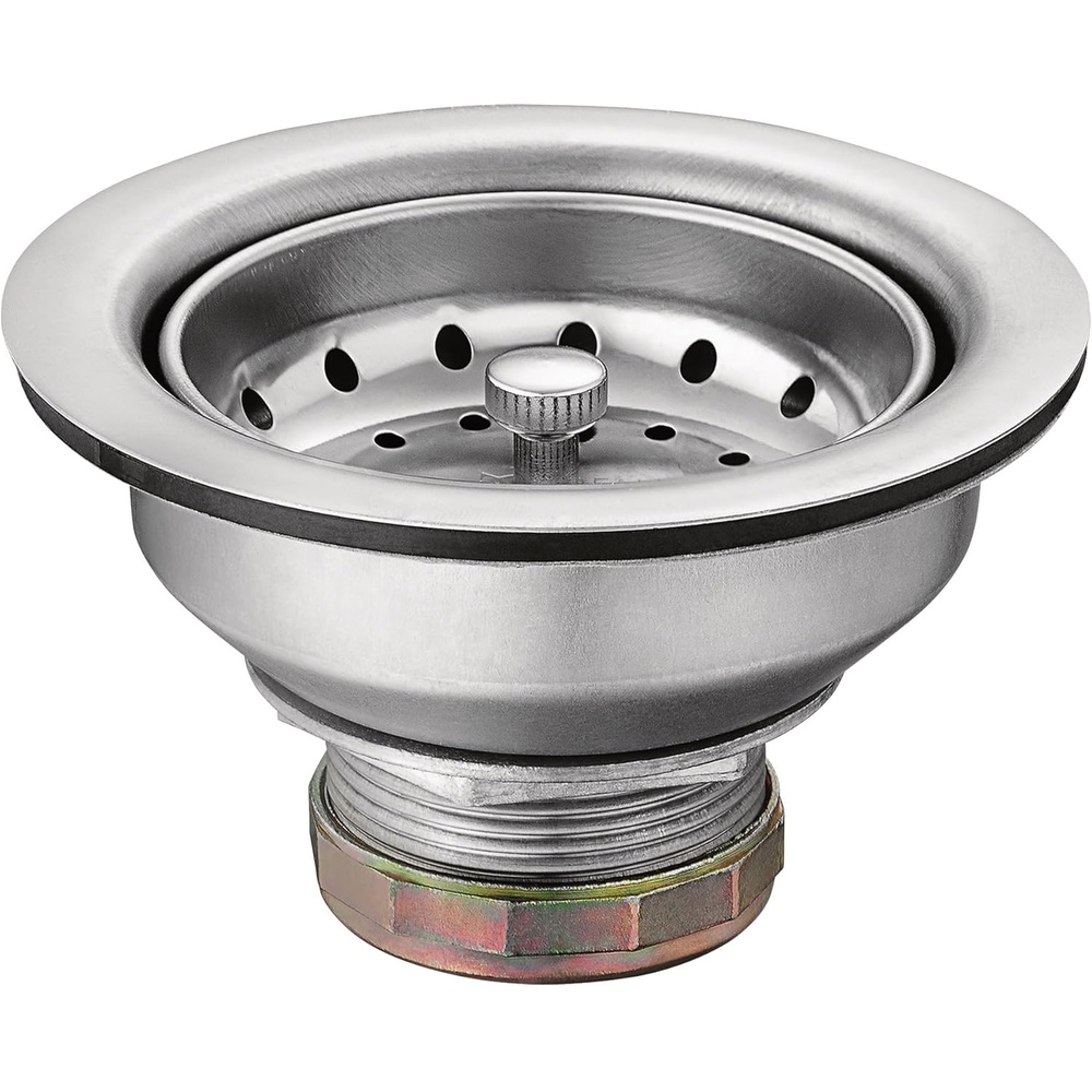 image:imageMoen Kitchen Sink Strainer Basket with Drain Assembly Stainless Steel 22036Stainless