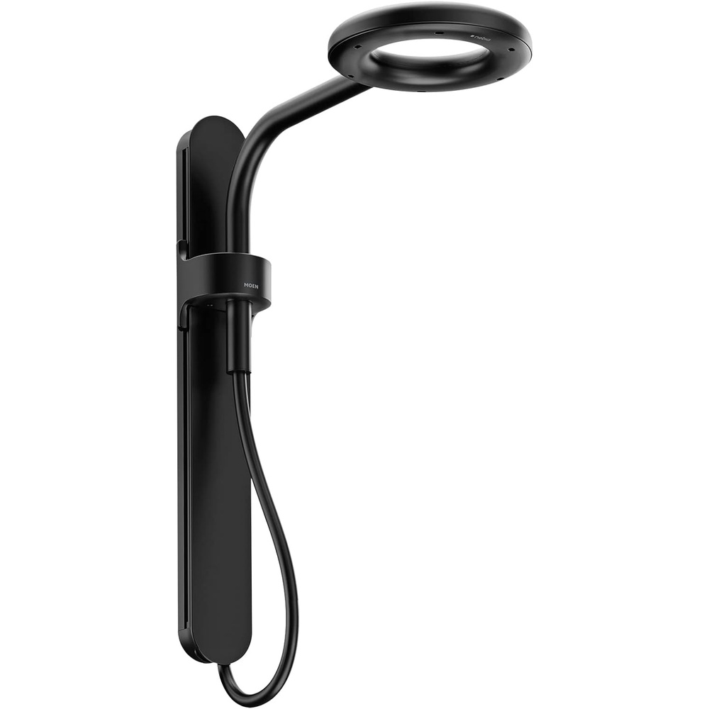 image:imageMoen N214R0CH Spa Shower Rainshower ChromeWhiteMatte Black