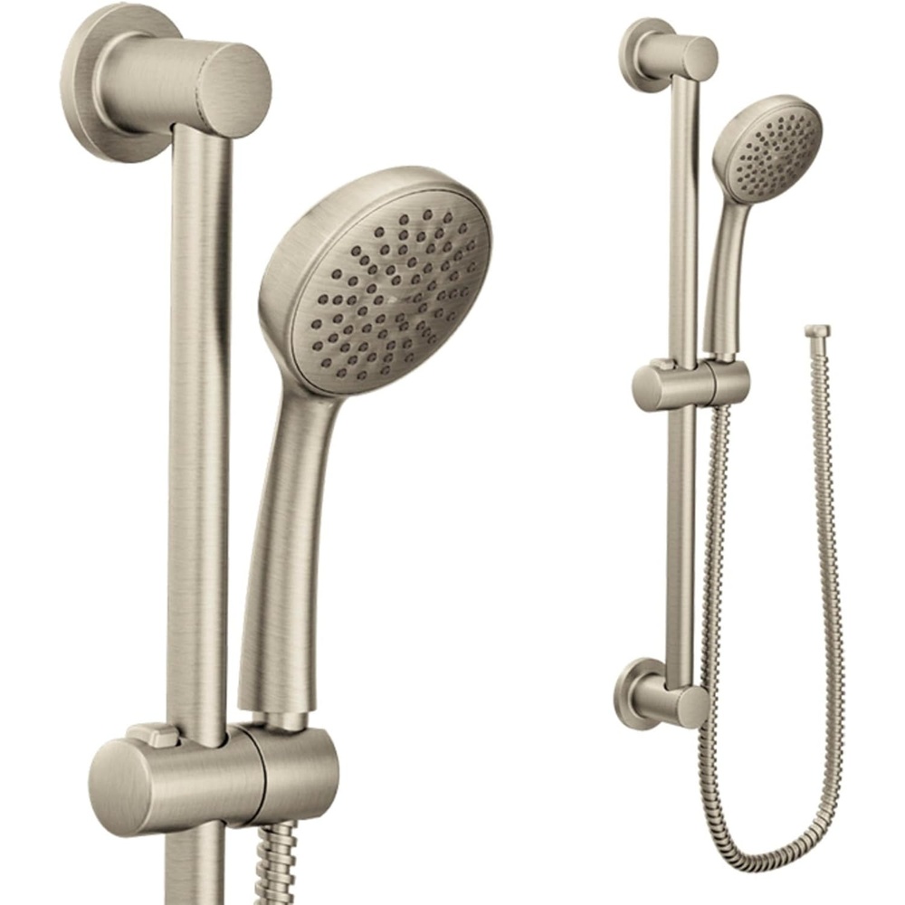 image:imageMoen Oil Rubbed Bronze EcoPerformance Detachable Handheld Showerhead with 24inch Slide Bar and 69inch Hose 3868EPORBBrushed Nickel
