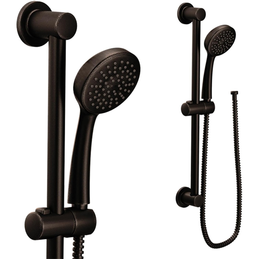 image:imageMoen Oil Rubbed Bronze EcoPerformance Detachable Handheld Showerhead with 24inch Slide Bar and 69inch Hose 3868EPORBOil Rubbed Bronze