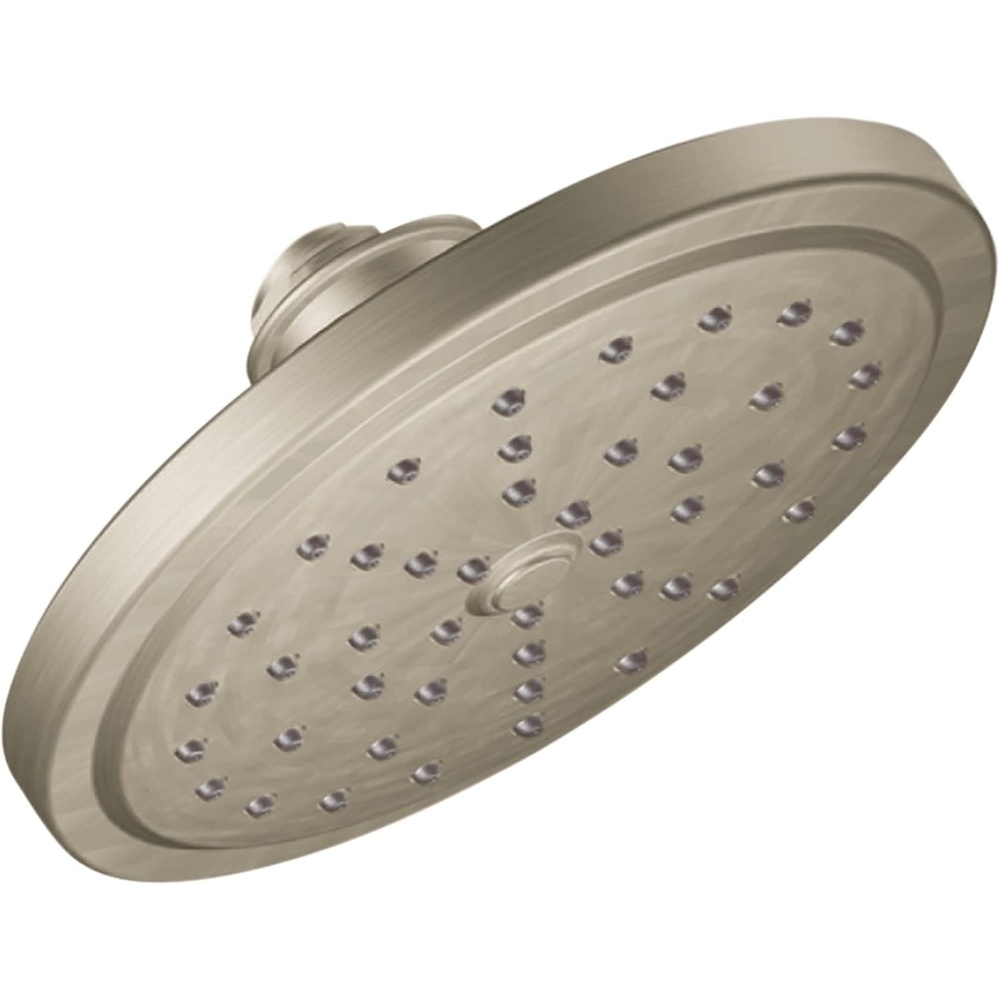 image:imageMoen S176EPBN 7Inch Single Function Eco Performance Shower Head with Immersion Rainshower Technology Brushed Nickel