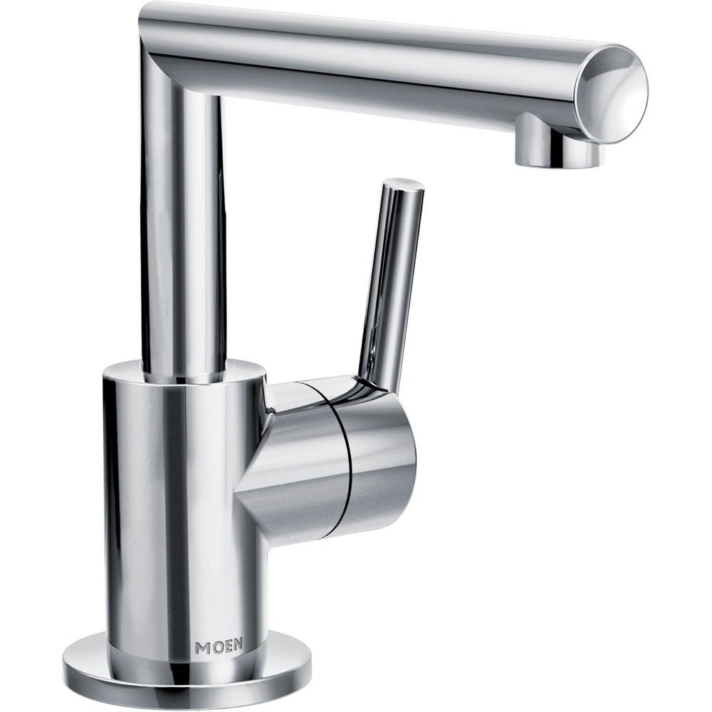 image:imageMoen S43001 Arris OneHandle Single Hole Modern Bathroom Faucet ChromeChrome