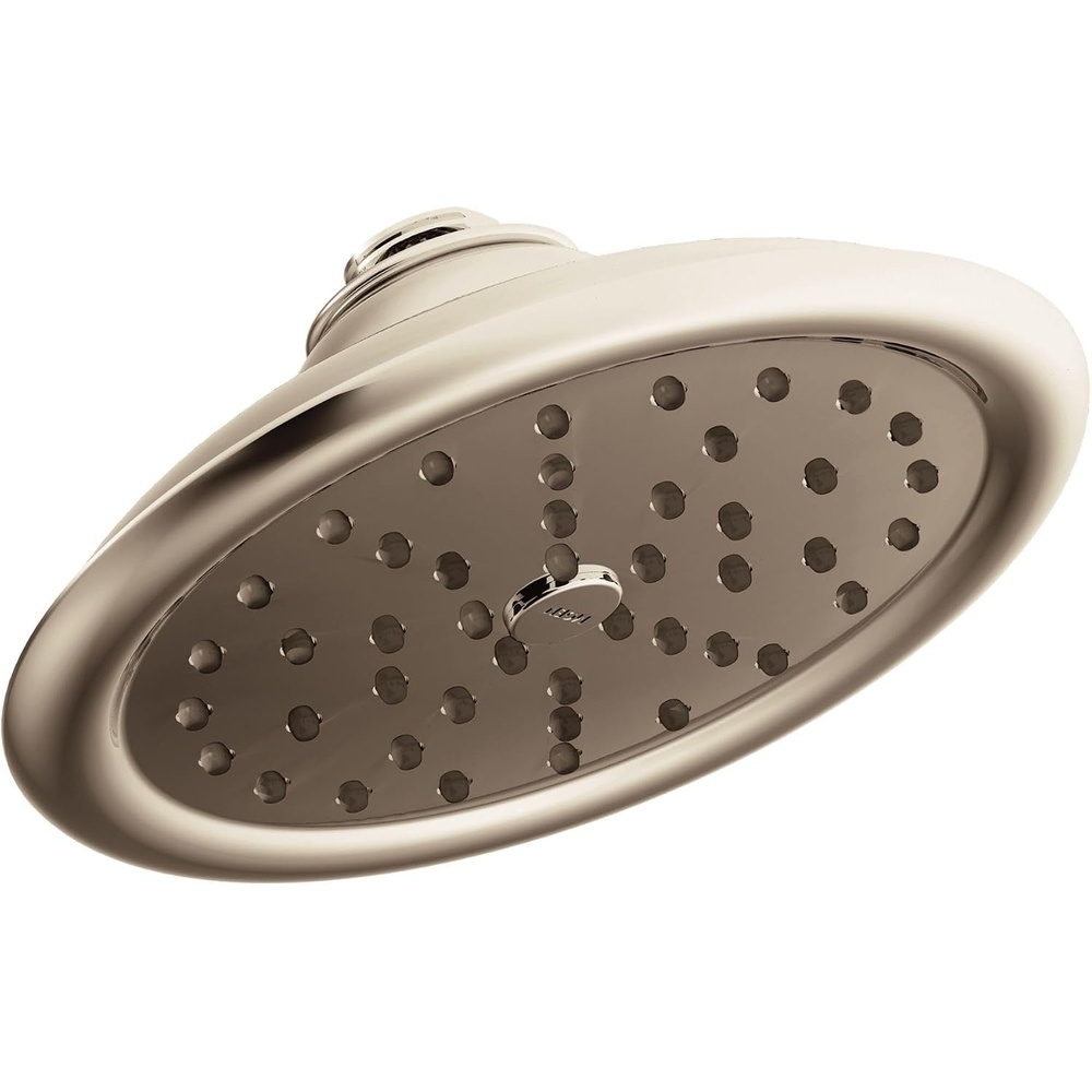 image:imageMoen S6310EPNL ExactTemp 7 EcoPerformance Single Function Rainshower Showerhead with Immersion Technology Polished Nickel