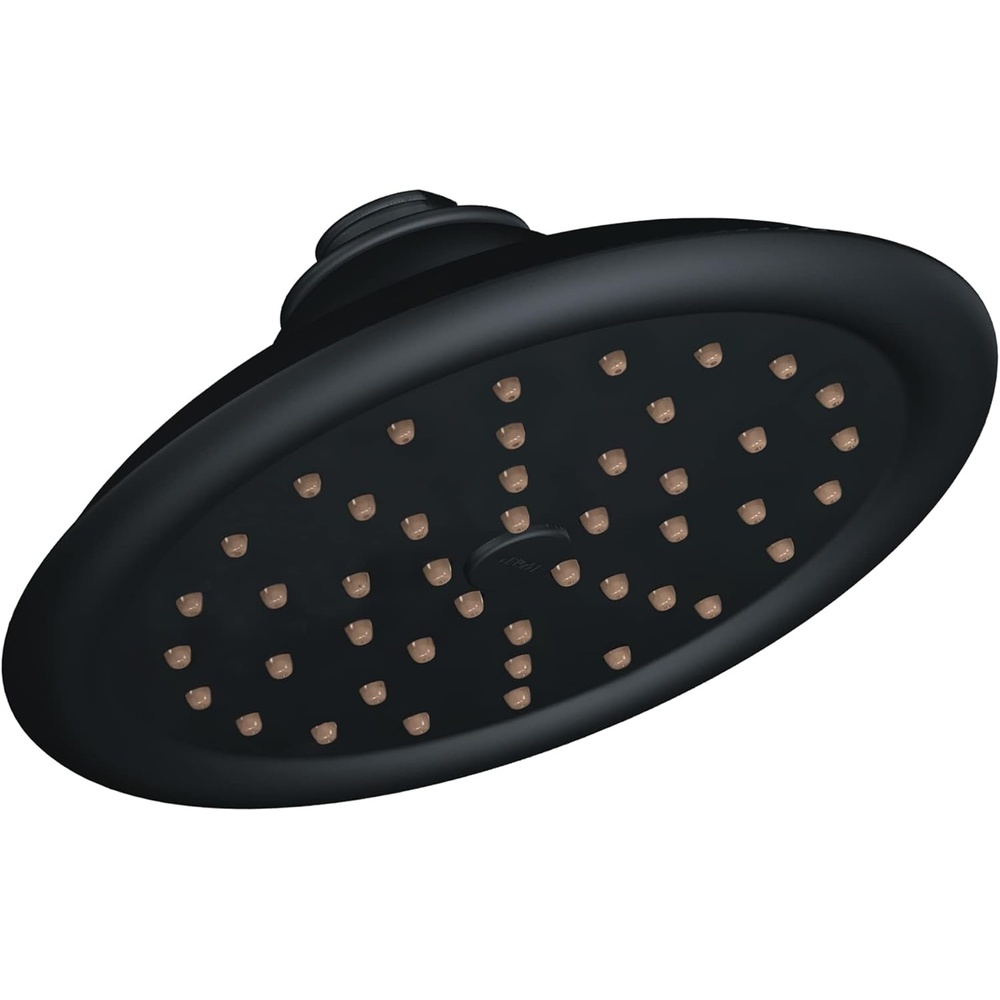 image:imageMoen S6310EPWR ExactTemp 7 EcoPerformance Single Function Rainshower Showerhead with Immersion Technology Wrought Iron