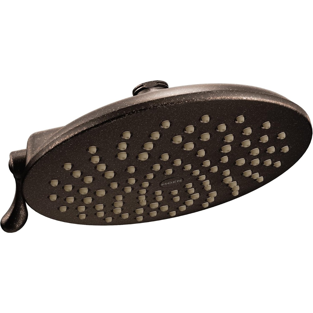 image:imageMoen S6320EPBN Velocity EcoPerformance TwoFunction Rain Shower Shower Head with Immersion Technology 8Inch Brushed NickelOil Rubbed Bronze