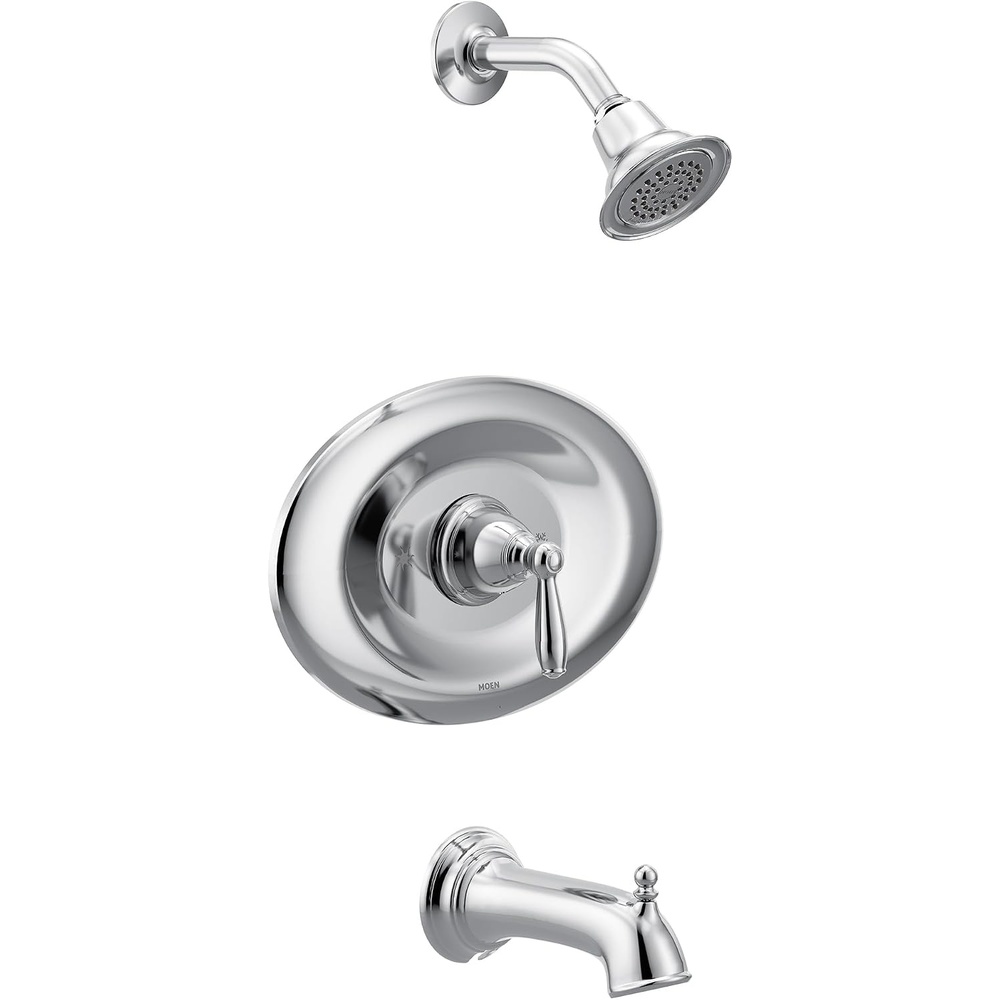 image:imageMoen T2157EP Brantford PosiTemp EcoPerformance Tub and Shower Trim Kit Valve Required ChromeChrome