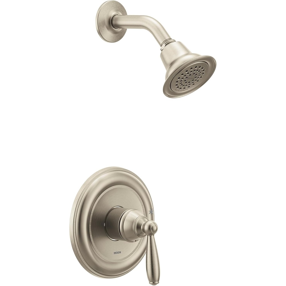 image:imageMoen UT2152EP Brantford MCORE 2Series 1Handle Tub and Shower Trim Kit Valve Required ChromeBrushed Nickel