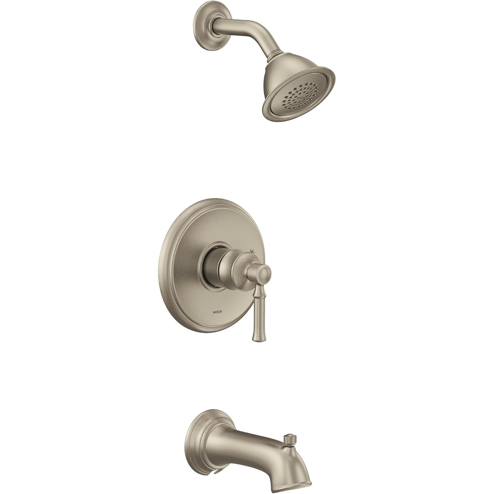image:imageMoen UT2183EPORB Dartmoor MCORE 2Series 1Handle Tub and Shower Trim Kit Valve Required Oil Rubbed BronzeBrushed Nickel