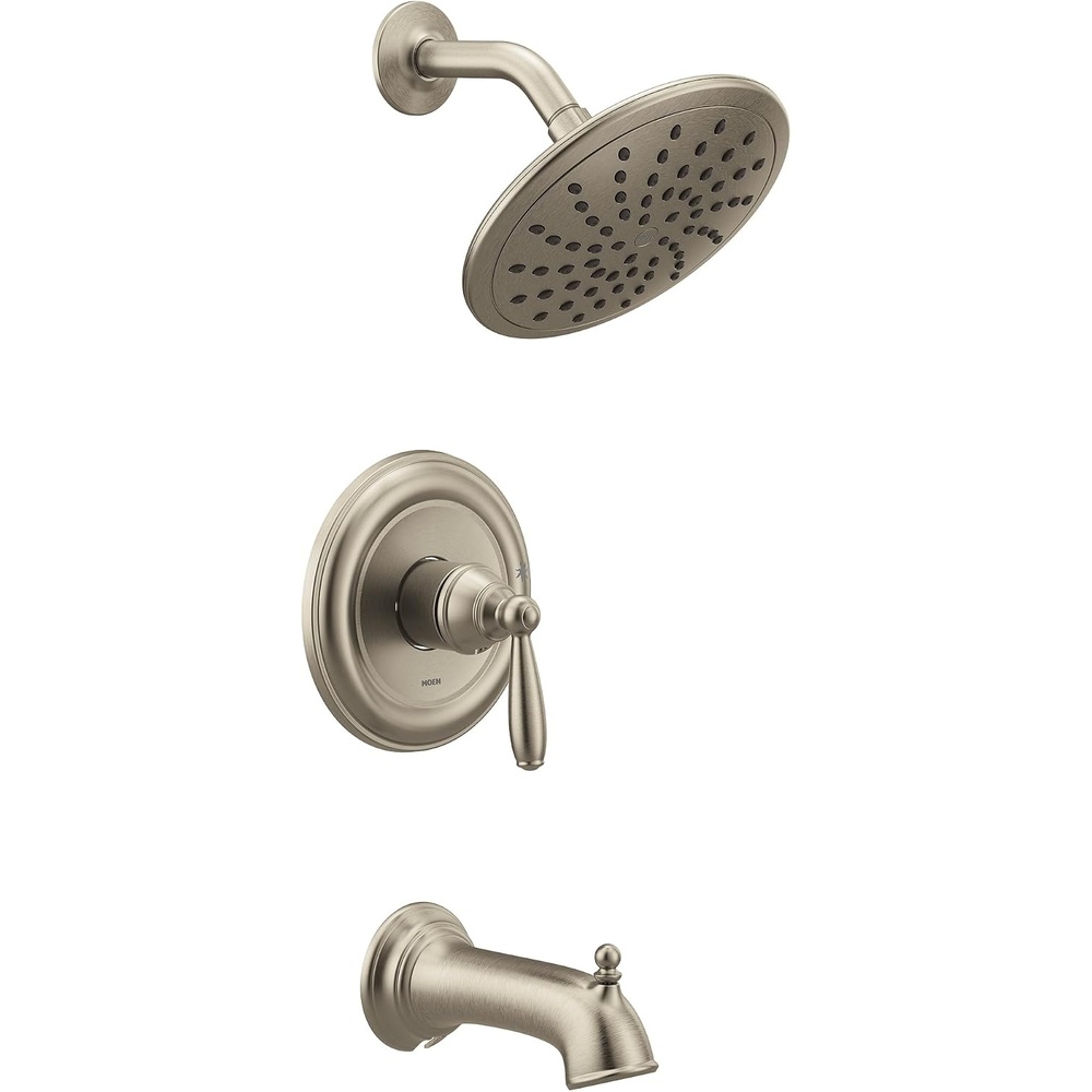 image:imageMoen UT2253EPORB Brantford MCORE 2Series 1Handle Tub and Shower Trim Kit Valve Required Oil Rubbed BronzeBrushed Nickel