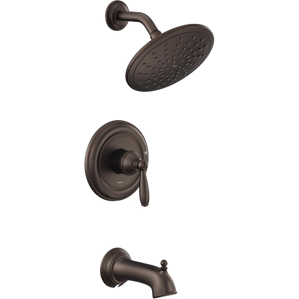 image:imageMoen UT2253EPORB Brantford MCORE 2Series 1Handle Tub and Shower Trim Kit Valve Required Oil Rubbed BronzeOil Rubbed Bronze