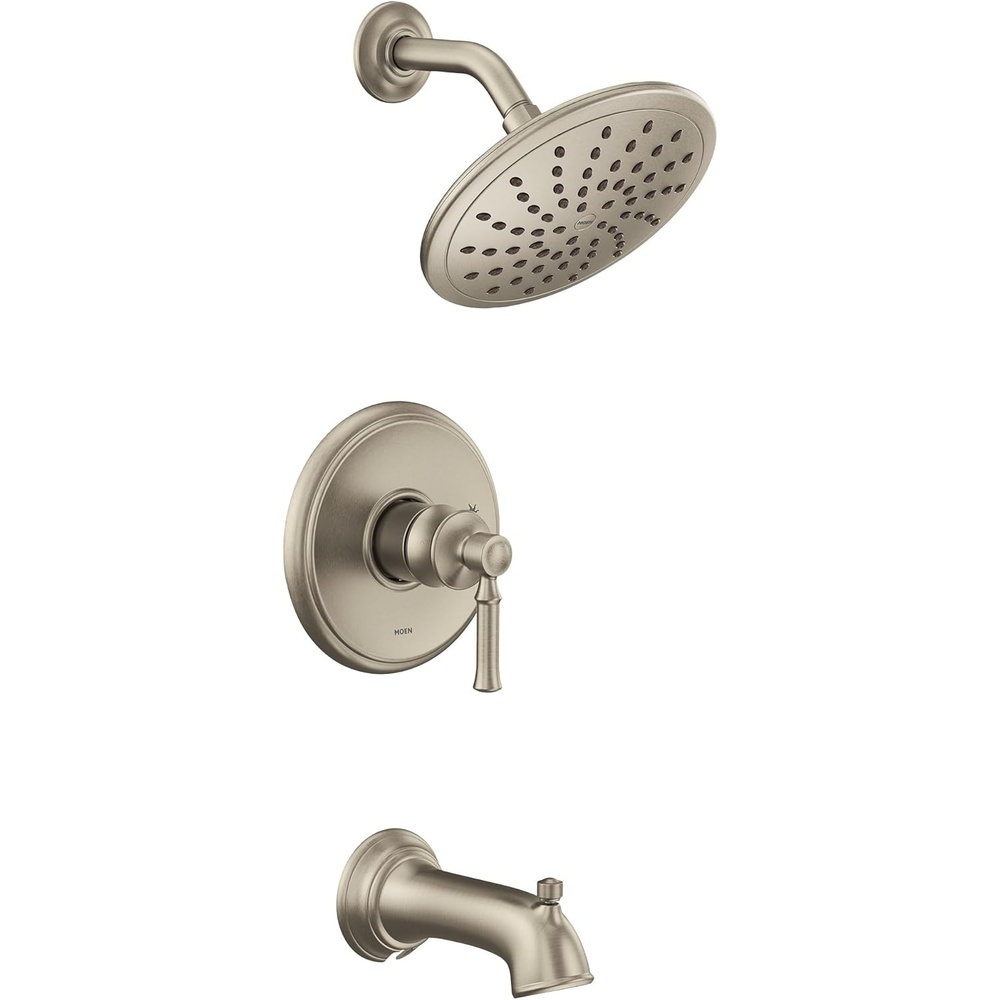 image:imageMoen UT2283EPORB Dartmoor MCORE 2Series 1Handle Tub and Shower Trim Kit Valve Required Oil Rubbed BronzeBrushed Nickel