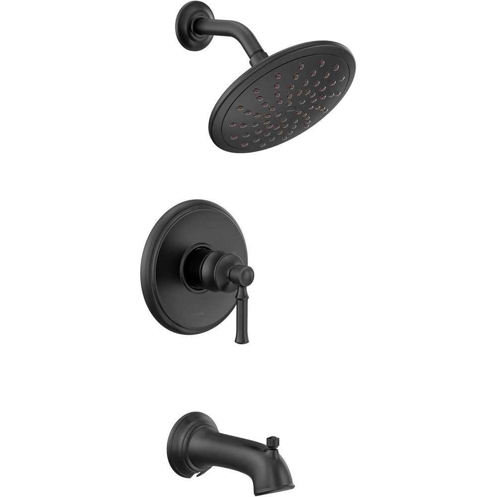 image:imageMoen UT2283EPORB Dartmoor MCORE 2Series 1Handle Tub and Shower Trim Kit Valve Required Oil Rubbed BronzeMatte Black