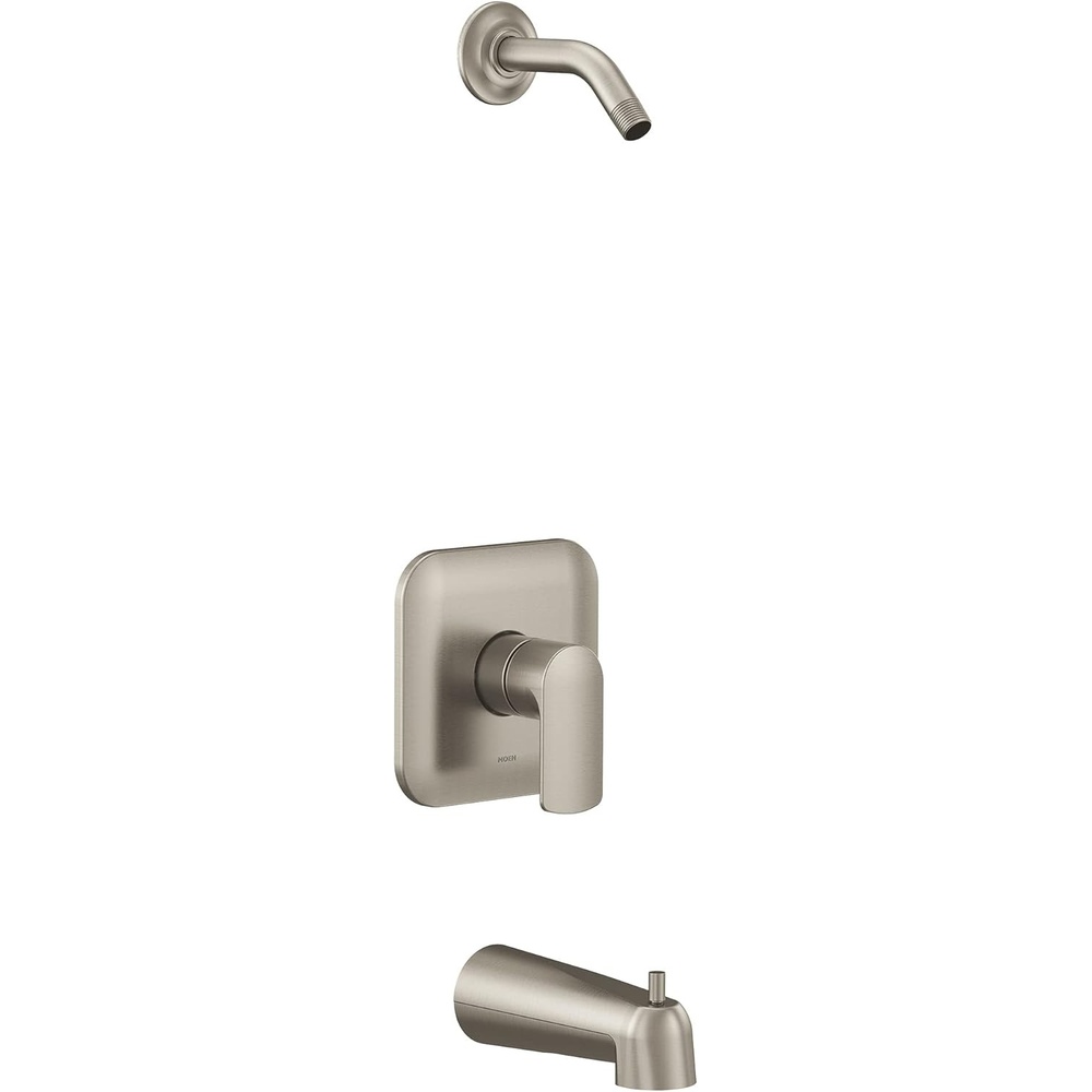 image:imageMoen UT2813NHBL Rizon MCORE 2Series 1Handle Tub and Shower Trim Kit Valve Required Matte BlackBrushed Nickel