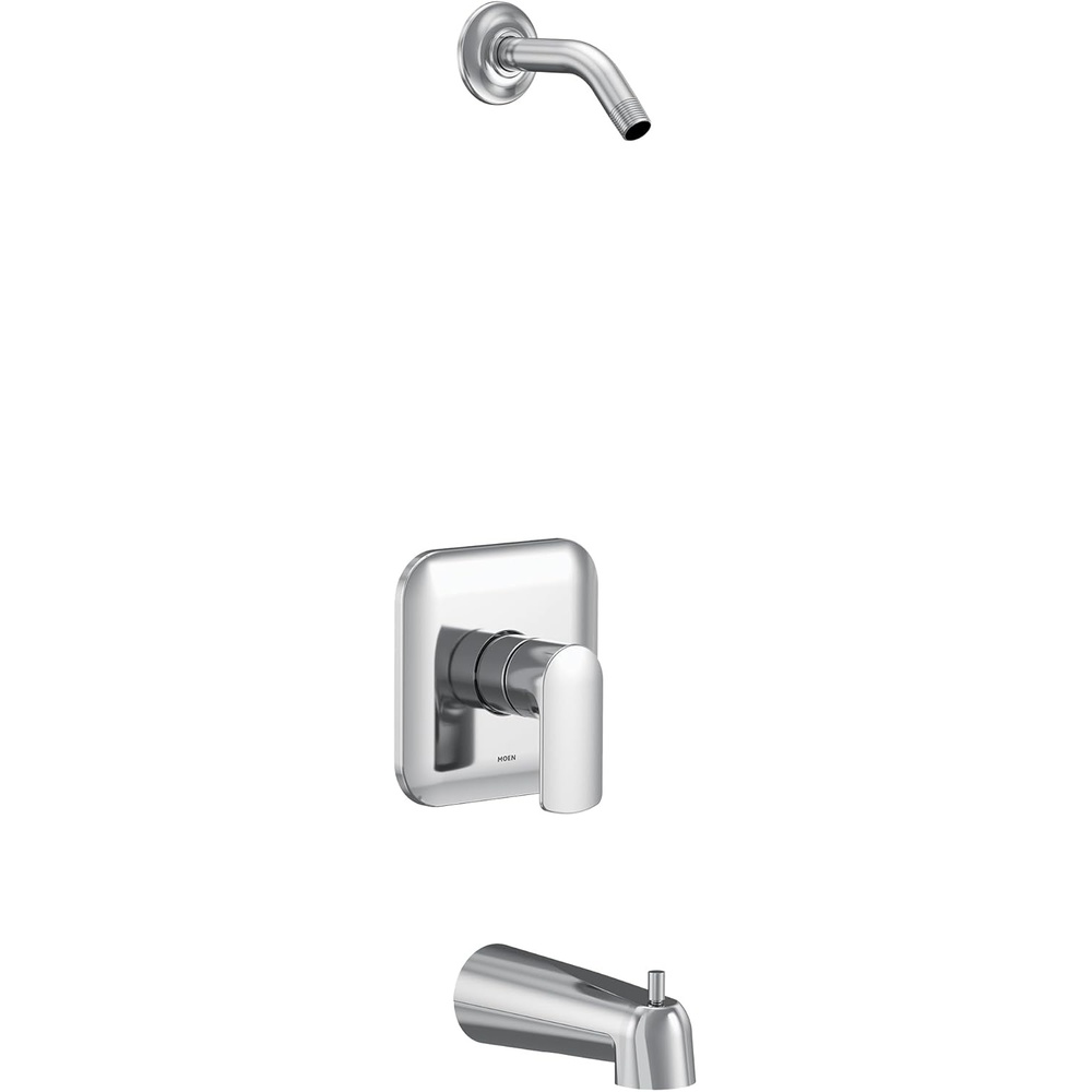 image:imageMoen UT2813NHBL Rizon MCORE 2Series 1Handle Tub and Shower Trim Kit Valve Required Matte BlackChrome