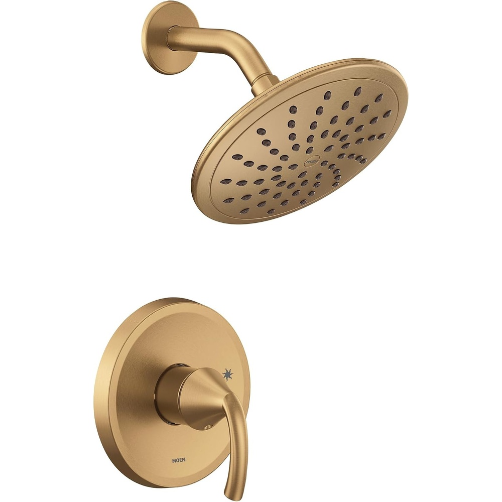image:imageMoen UT2842EP Glyde MCORE 2Series 1Handle Shower Trim Kit Valve Required ChromeBronzed Gold