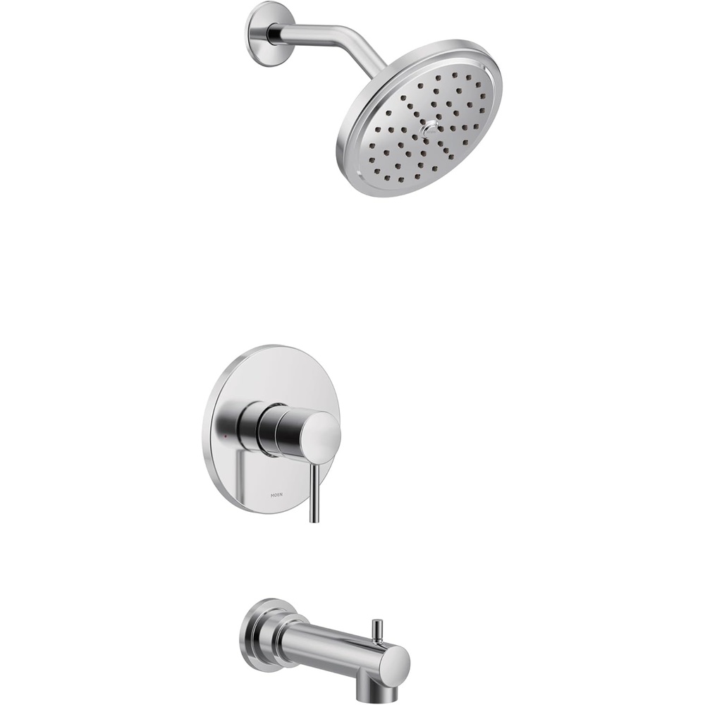 image:imageMoen UT3293EP Align MCORE 3Series 1Handle EcoPerformance Tub and Shower Trim Kit Valve Required Chrome